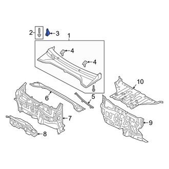 Hyundai OE - Left Cowl Side Panel