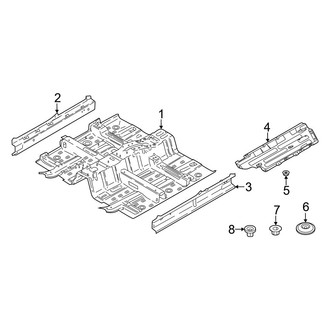 Hyundai OE - Pillars, Rocker & Floor - Floor & Rails (Limited / SE / SEL / Ultimate)