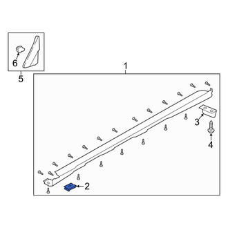 Hyundai OE - Rocker Panel Molding Clip