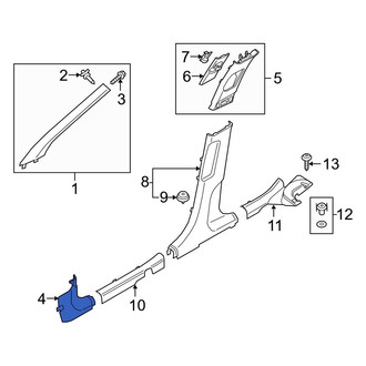 Hyundai OE - Right Kick Panel Trim