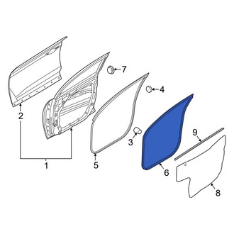Hyundai OE - Front Right Inner Door Seal