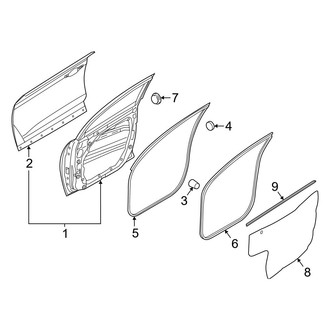 Hyundai OE - Front Door - Door & Components