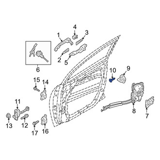 Hyundai OE - Door Lock Striker Plate Screw
