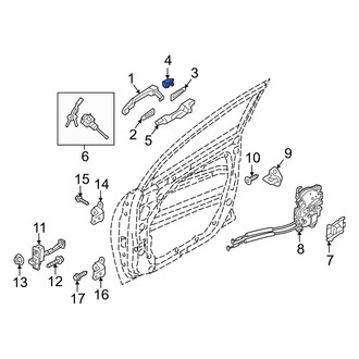Hyundai OE - Front Left Exterior Door Handle Cover