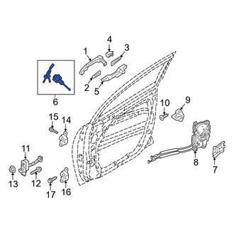 Hyundai OE - Front Left Door Lock Cylinder