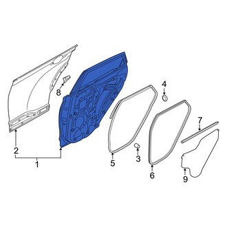 Hyundai OE - Rear Left Door Shell