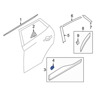 Hyundai OE - Wheel Arch Molding Clip