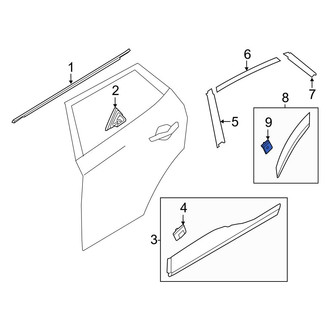 Hyundai OE - Wheel Arch Molding Clip