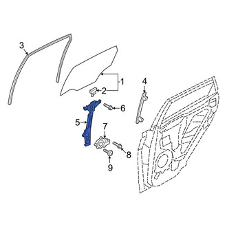 Hyundai OE - Rear Left Window Regulator