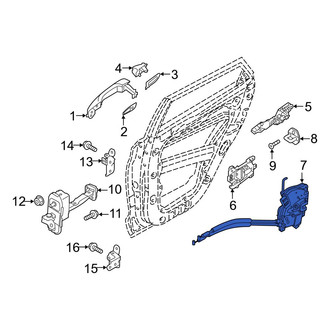 Hyundai OE - Rear Left Door Latch Assembly