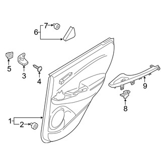 Hyundai OE - Rear Door - Interior Trim