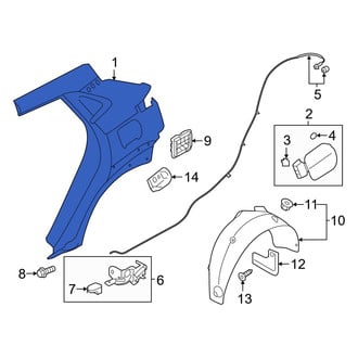 Hyundai OE - Rear Left Outer Quarter Panel