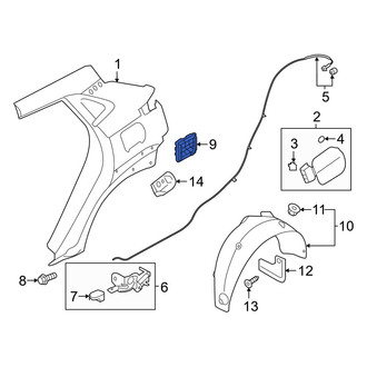 Hyundai OE - Rear Right Quarter Panel Vent
