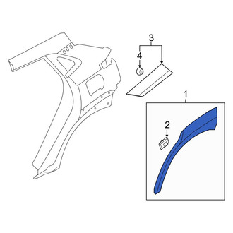 Hyundai OE - Front Left Wheel Arch Molding