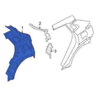 Hyundai OE - Rear Left Inner Quarter Panel