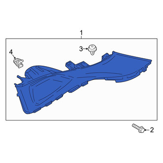 Hyundai OE - Rear Left Lower Interior Quarter Panel Trim Panel