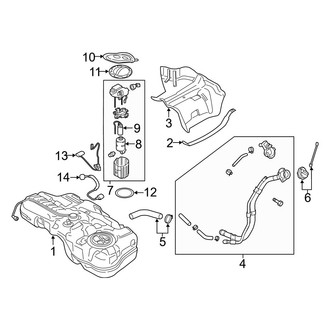 Hyundai OE - Fuel System Components (Iron Man Edition / Limited / SE / SEL / Ultimate)