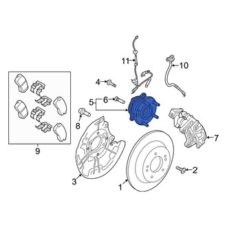 Hyundai OE - Rear Wheel Bearing and Hub Assembly