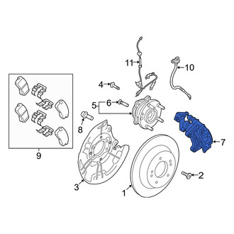 Hyundai OE - Rear Right Disc Brake Caliper
