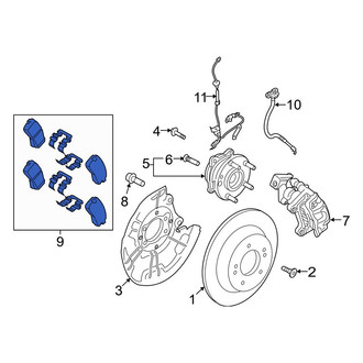 Hyundai OE - Rear Disc Brake Pad Set