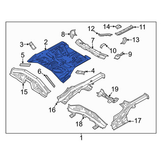 Hyundai OE - Rear Floor Pan