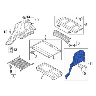 Hyundai OE - Rear Left Lower Interior Quarter Panel Trim Panel