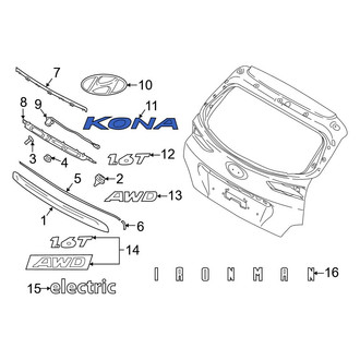 Hyundai OE - Rear Hatch Emblem