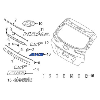 Hyundai OE - Rear Hatch Emblem