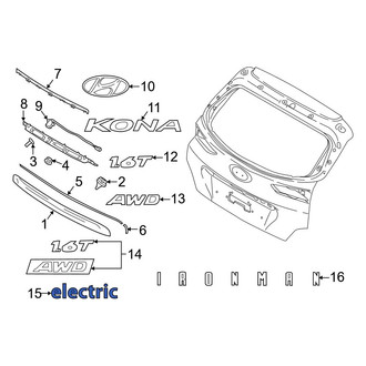 Hyundai OE - Rear Hatch Emblem