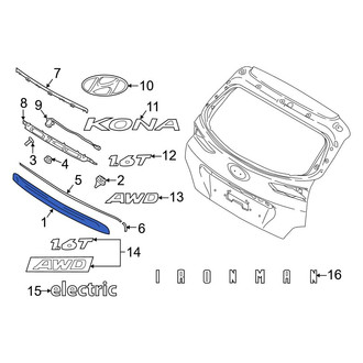 Hyundai OE - Rear Liftgate Finish Panel