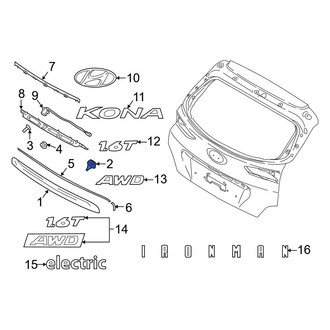 Hyundai OE - Liftgate Finish Panel Clip