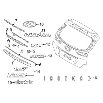 Hyundai OE - Liftgate Finish Panel Bolt