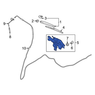 Hyundai OE - Rear Wiper Motor