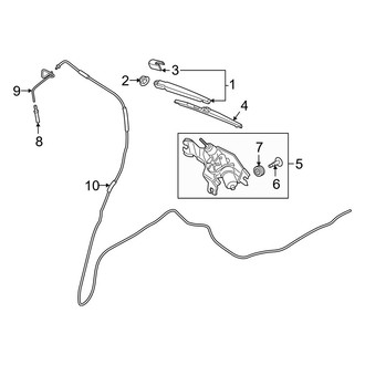Hyundai OE - Lift Gate - Wiper & Washer Components