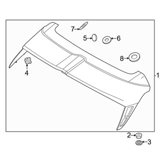 Hyundai OE - Lift Gate - Spoiler