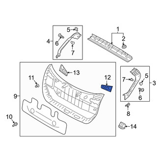Hyundai OE - Rear Right Tail Light Access Cover