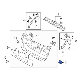 Hyundai OE - Rear Liftgate Pull Handle