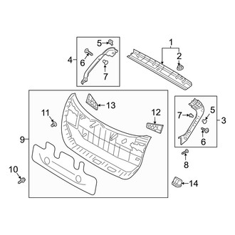 Hyundai OE - Lift Gate - Interior Trim