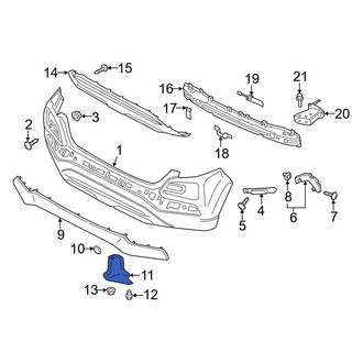 Hyundai OE - Rear Bumper Splash Shield