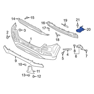 Hyundai OE - Rear Left Bumper Impact Bar Bracket