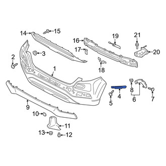 Hyundai OE - Rear Right Inner Bumper Cover Bracket