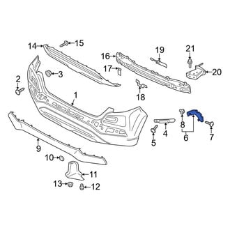 Hyundai OE - Rear Left Outer Bumper Cover Bracket