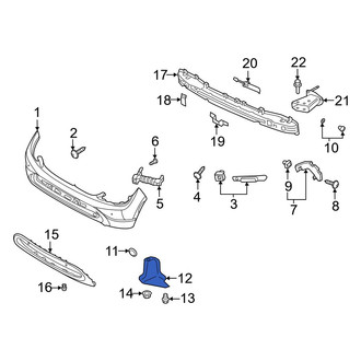 Hyundai OE - Rear Bumper Splash Shield
