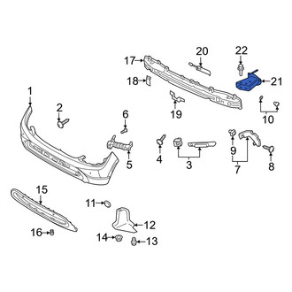 Hyundai OE - Rear Left Bumper Impact Bar Bracket
