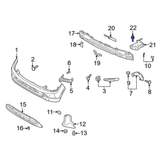 Hyundai OE - Bumper Impact Bar Bolt