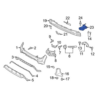 Hyundai OE - Rear Right Bumper Impact Bar Bracket