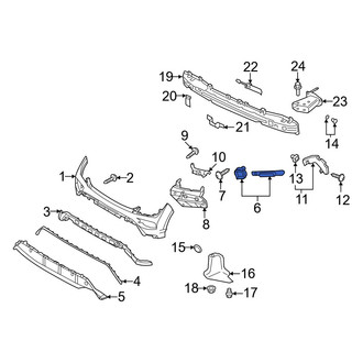Hyundai OE - Rear Left Inner Bumper Cover Bracket