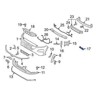 Hyundai OE - Front Left Outer Bumper Cover Bracket