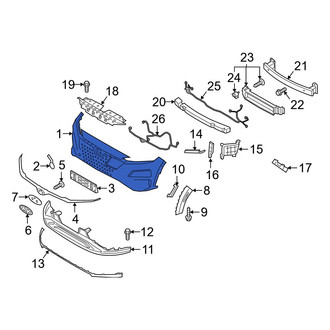 Hyundai OE - Front Upper Bumper Cover