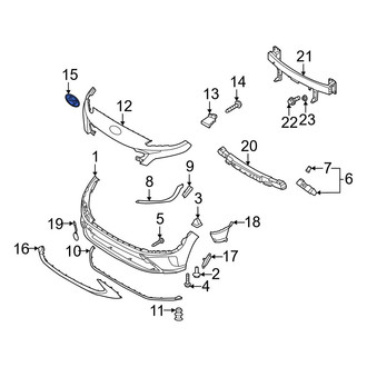 Hyundai OE - Front Bumper Cover Emblem